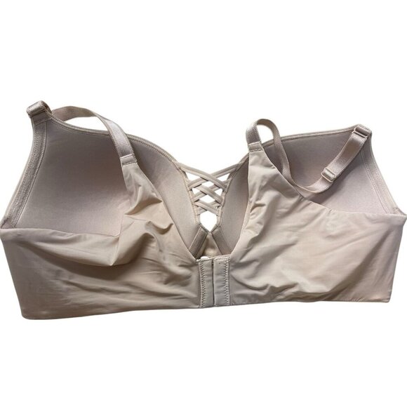 Torrid XO Plunge Push-Up Bra Nude 360 Back Smoothing Underwire Criss Cross 40DD - Picture 5 of 6